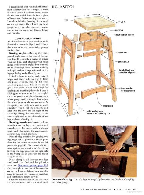 bar stool plans woodwork city  woodworking plans