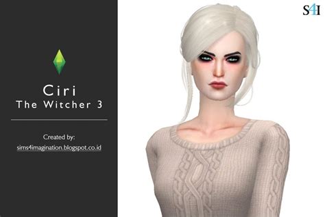 My Sims 4 Cas Ciri The Witcher 3 Imagination Sims 4 Cas