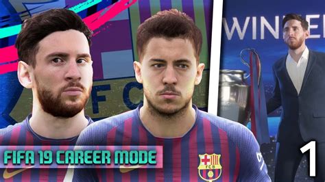 fifa  barcelona career mode eden hazard signs  barcelona episode  youtube