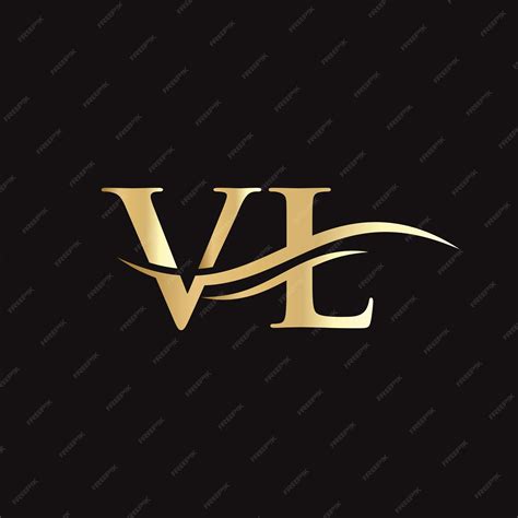 premium vector vl logo monogram letter vl logo design vector vl letter logo design  modern