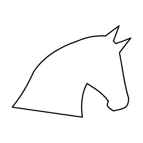 horseheadtemplate horse head horse template rocking horse diy