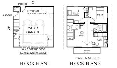 story  car apartment garage plan  bapt     behm design