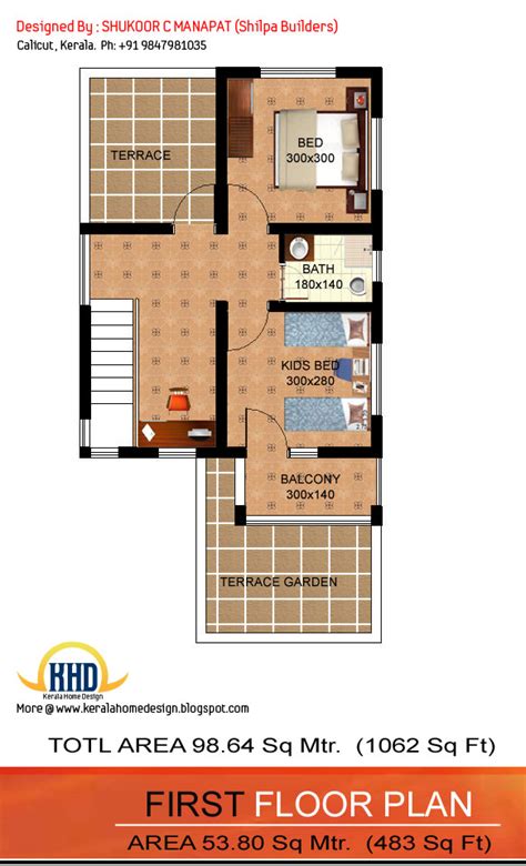 small plot stylish kerala home design   sq ft   bedroom kerala home planners