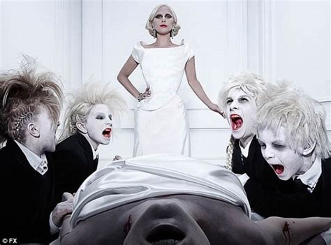 we went on the set of american horror story with lady gaga