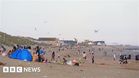 camber sands increase in non british visitors to deaths beach bbc news