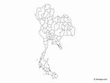 Thailand Map Provinces Outline Vector Thai Maps Coloring Subject Choose Board sketch template