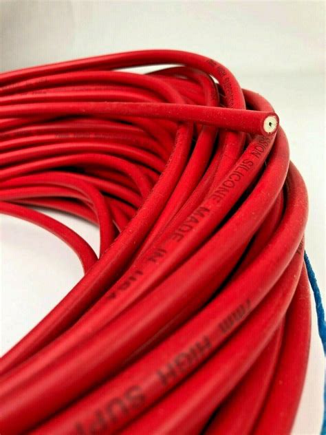 high suppression silicone ht ignition lead cable mm red