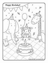 Birthday Coloring Pages First Color Getcolorings Printable Getdrawings sketch template