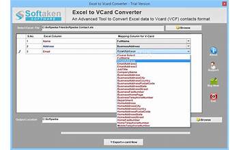 Cigati Excel to vCard Converter screenshot #6