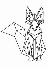 Geometric Animal Drawing Shape Getdrawings sketch template