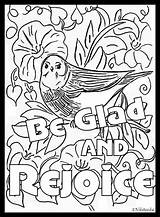 Coloring Rejoice Lord Pages Template sketch template