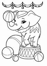 Coloring Elephant Pages Kids Printable Circus Coloringtop sketch template