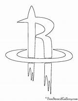 Rockets Houston Logo Stencil Nba Coloring Pages Astros Search Again Bar Case Looking Don Print Use Find Top Template sketch template