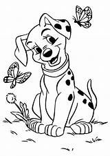 Coloring Pages 101 Dog Dalmation Dalmatian Dalmations Puppy Colouring Printable Kids Dalmatians Sheets Cute Color Book Getcolorings Tracing Animal Print sketch template