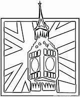 Coloring Flag Pages England London Ben Big British Kingdom United Printable Colouring Bridge Getdrawings Colorings Getcolorings Drawing Britain Great Comments sketch template