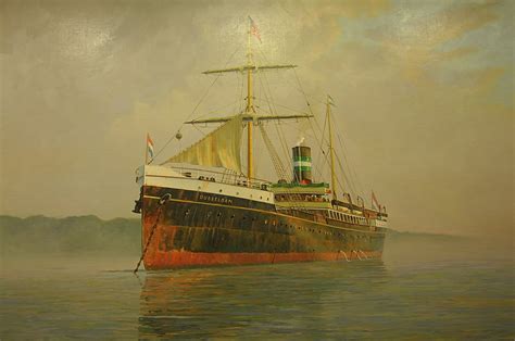 ss dubbeldam steaming  history    ship   flickr