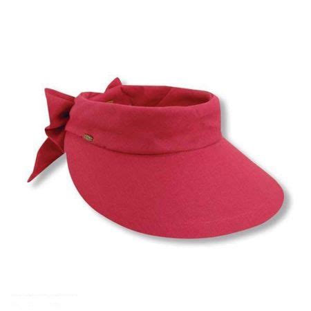 scala backbow cotton visor visors