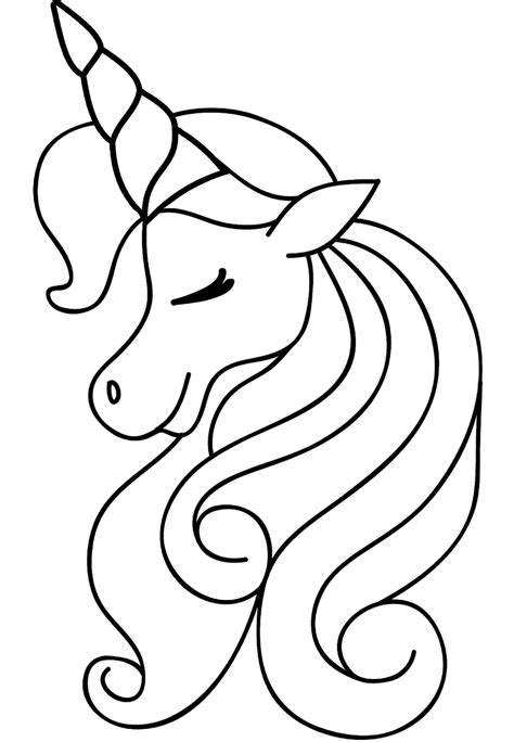 girl unicorn head coloring page  printable coloring pages  kids