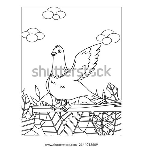 bird coloring pages kids bird coloring stock vector royalty