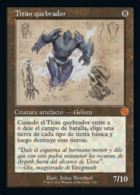 sundering titan  brothers war retro artifacts brr  scryfall magic  gathering search