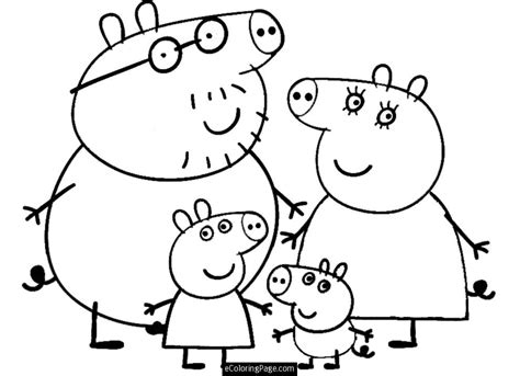 peppa pig printable coloring pages coloring home