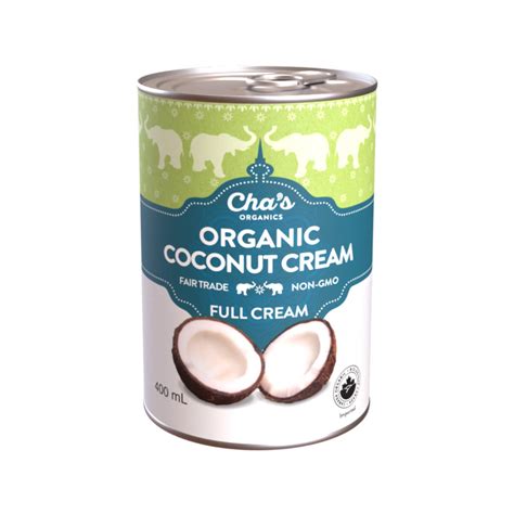 coconut cream chas organics