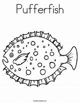 Coloring Fish Puffer Pufferfish Drawing Pages Noodle Twisty Twistynoodle Animal Designlooter Getdrawings Porpoise Outline sketch template