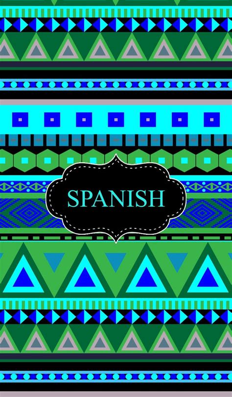 spanish binder cover school pinterest spanish
