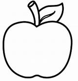 Apel Buah Mewarnai Apple Colouring sketch template