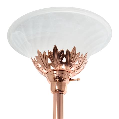 Elegant Designs 3 Light Floor Lamp With Scalloped Glass