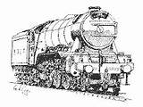 Scotsman Flying Drawings Drawing Geoff Railway Scarborough 1980s Spa Express Seen Working When sketch template