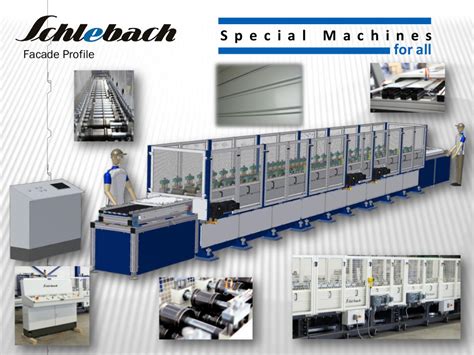 special profiling machines  facade profile schlebach maschinen gmbh
