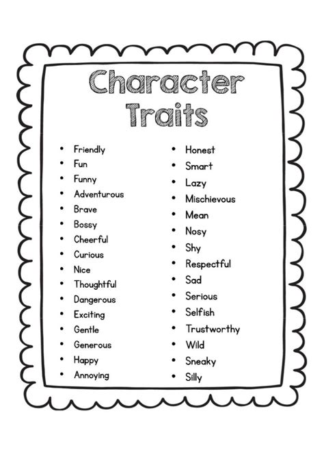 character traits