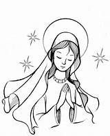 Coloring Lady Guadalupe Mary Catholic Pages Jesus Popular Kids sketch template