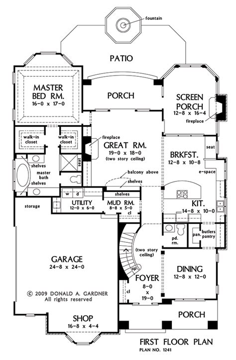 narrow  story stoneshake house plan  bedroom home plan