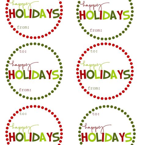 printable editable christmas gift tags  printable