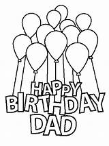 Birthday Coloring Happy Daddy Pages Cards Dad Printable Card Color Kids Kittybabylove Gorgeous Remixing Source Info sketch template