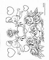 Adults Printablee Hearts Say Getcolorings Coloringhome sketch template