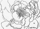 Patreon Angela Anderson Traceables Peonies Rooster sketch template