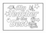Coloring Pages Principal Teacher Cards Template sketch template