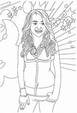 Coloring Hannah Montana Pages Popular sketch template