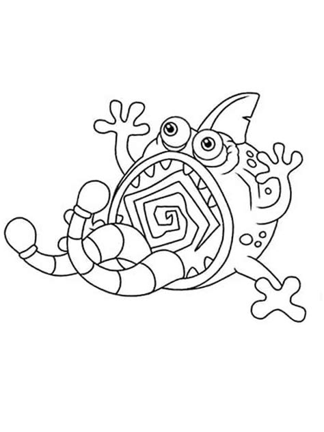 singing monsters coloring page coloring home