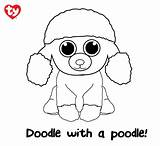 Coloring Pages Poodle Beanie Boo Rainbow Color Toy Boos Penguin Ty Printable Baby Dog Ly Bit Give Some Rocks Sheets sketch template