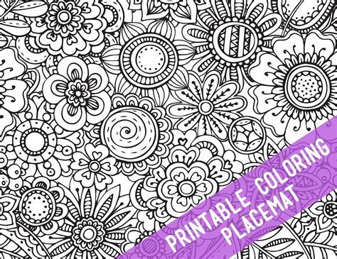 printable coloring placemats coloring placemats placemats printable