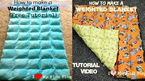 weighted blanket  diy video tutorial    home