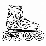 Roller Coloring Skate Pages Rollerblade Rollerblades Color Colouring Getcolorings Printable Getdrawings Colorin sketch template