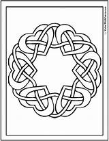 Celtic Coloring Pages Heart Hearts Cross Colorwithfuzzy Printable Wreath Scottish Patterns Irish Knot Designs Color Adult Crosses Gaelic Mirrored Getcolorings sketch template