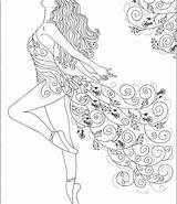 Coloring Dancer Flamenco Getcolorings sketch template