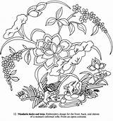 Coloring Pages Dover Chinese Designs Doverpublications Publications Embroidery Colouring Pattern Books Color Samples Oriental Flowers Mandarin Lotus Painting Floral Ducks sketch template
