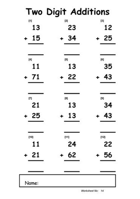 addition  subtraction worksheets students    digit addition